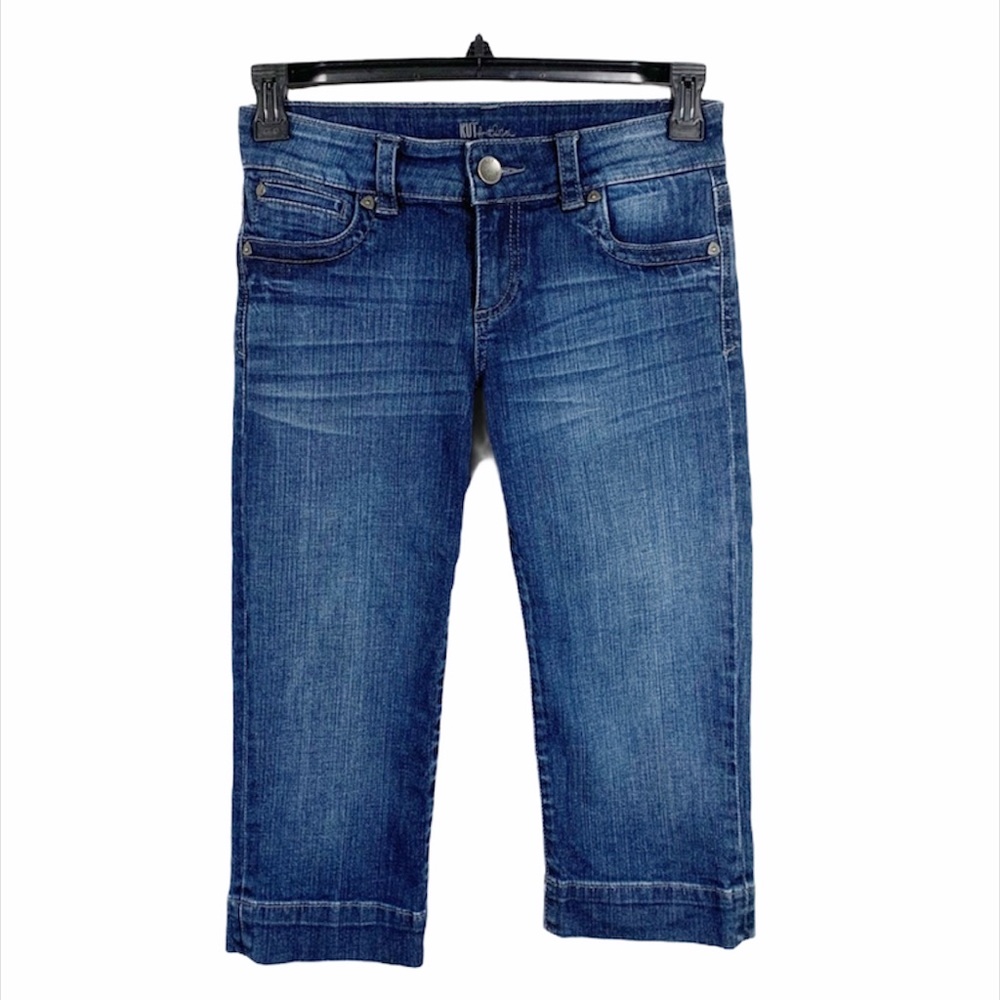 Kut from the Kloth Cropped Capri Denim Jeans - Picture 1 of 8